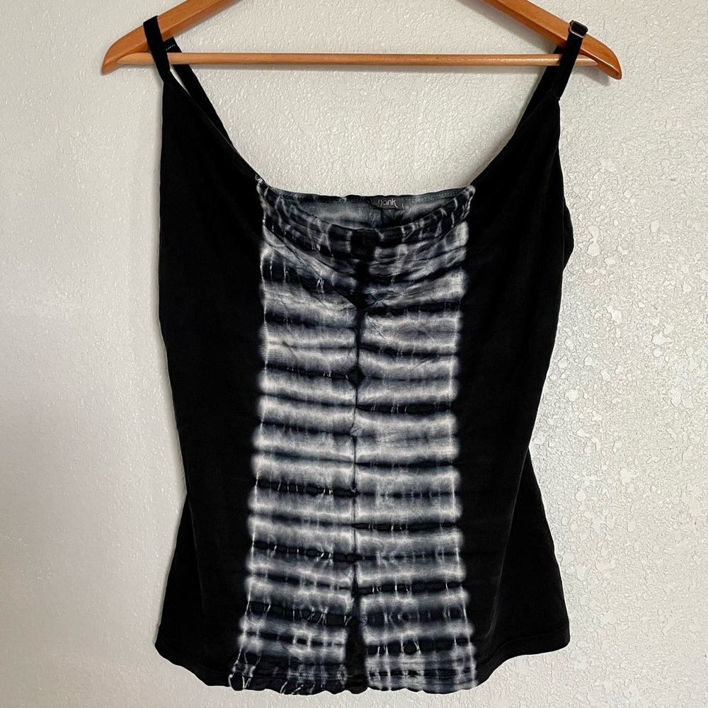 Yank - Black Printed Silk Camisole - Size L